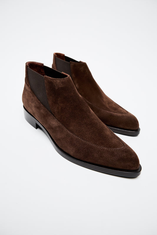 Замшевые полуботинки