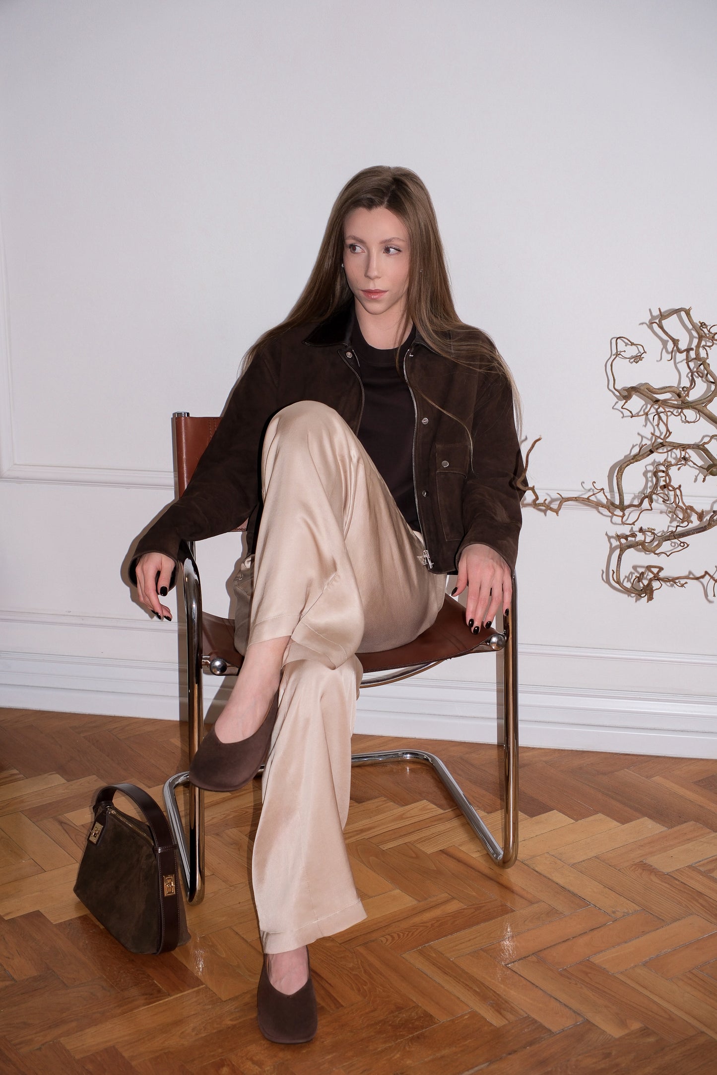 Suede Ballet Flats