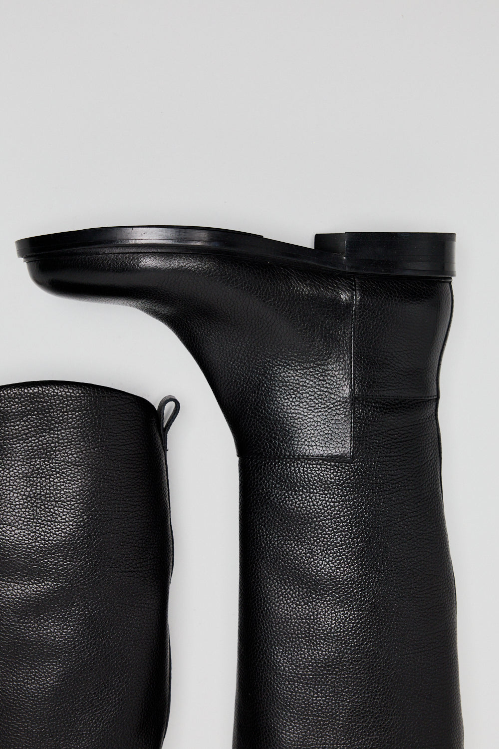 Leather high boots