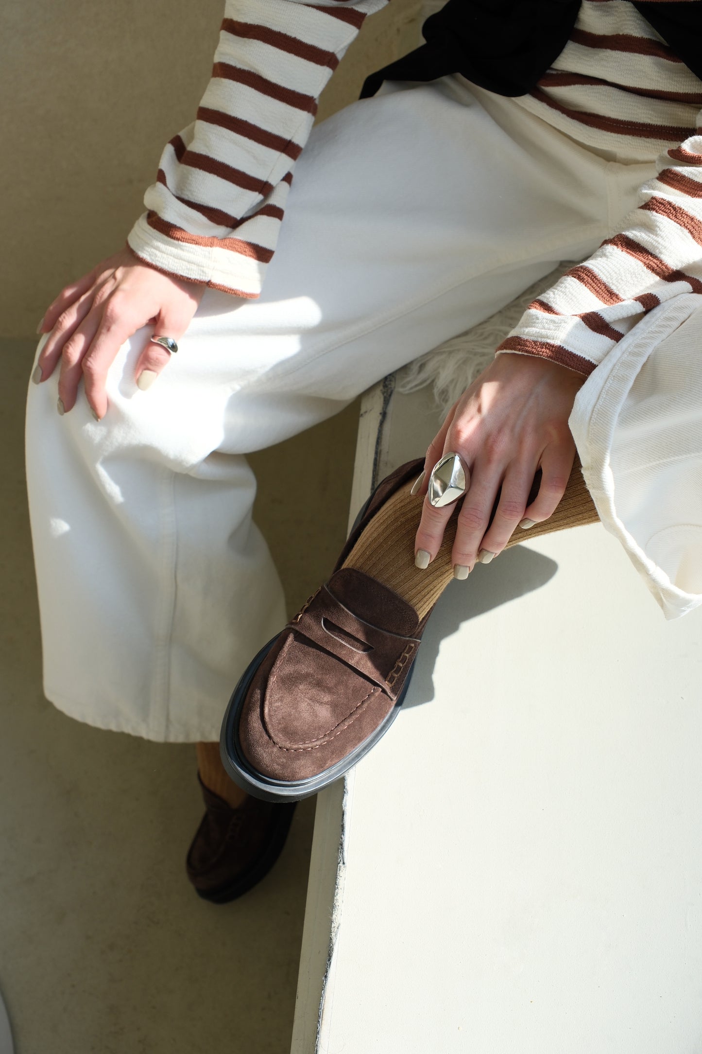 Zamszowe Loafersy