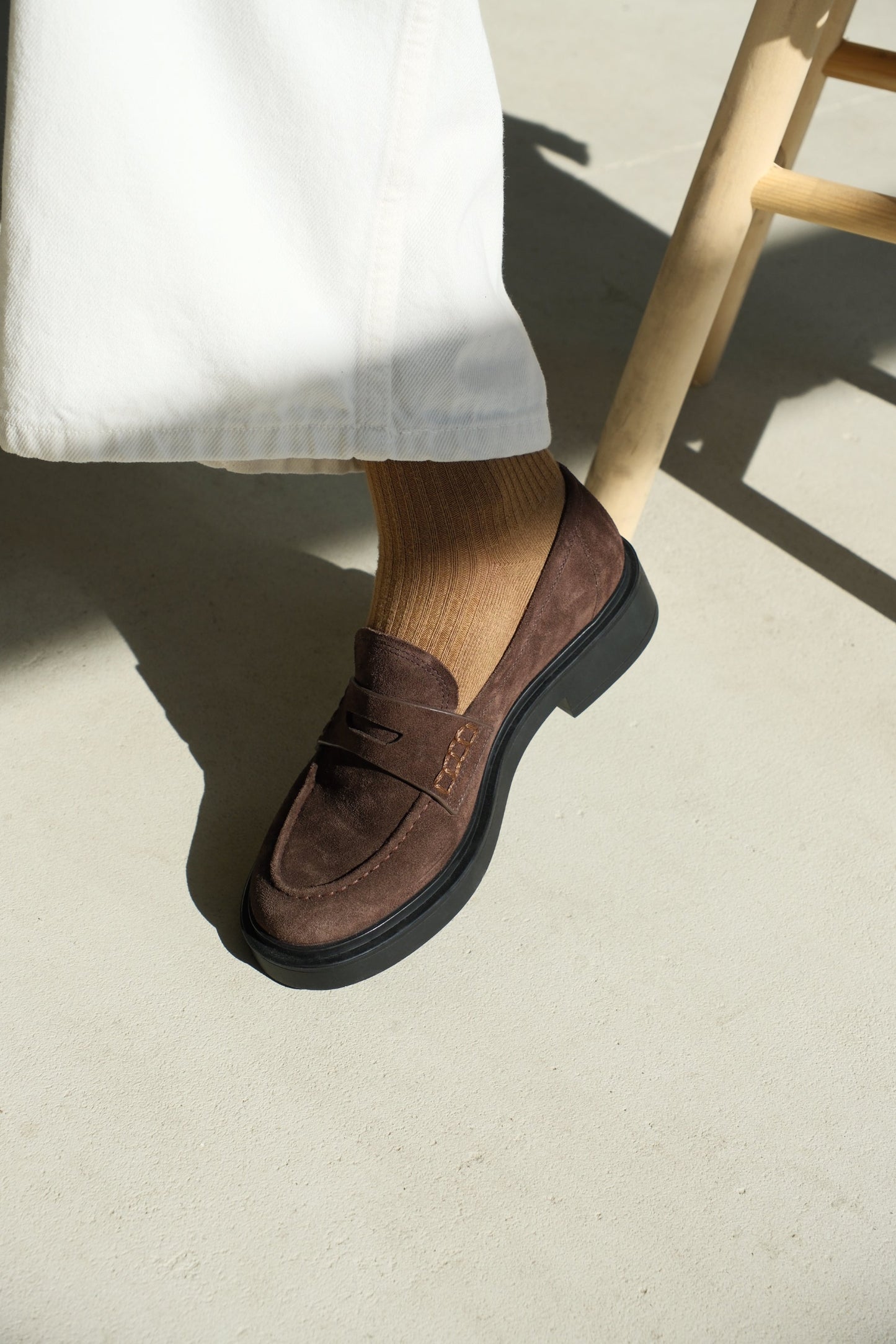Zamszowe Loafersy