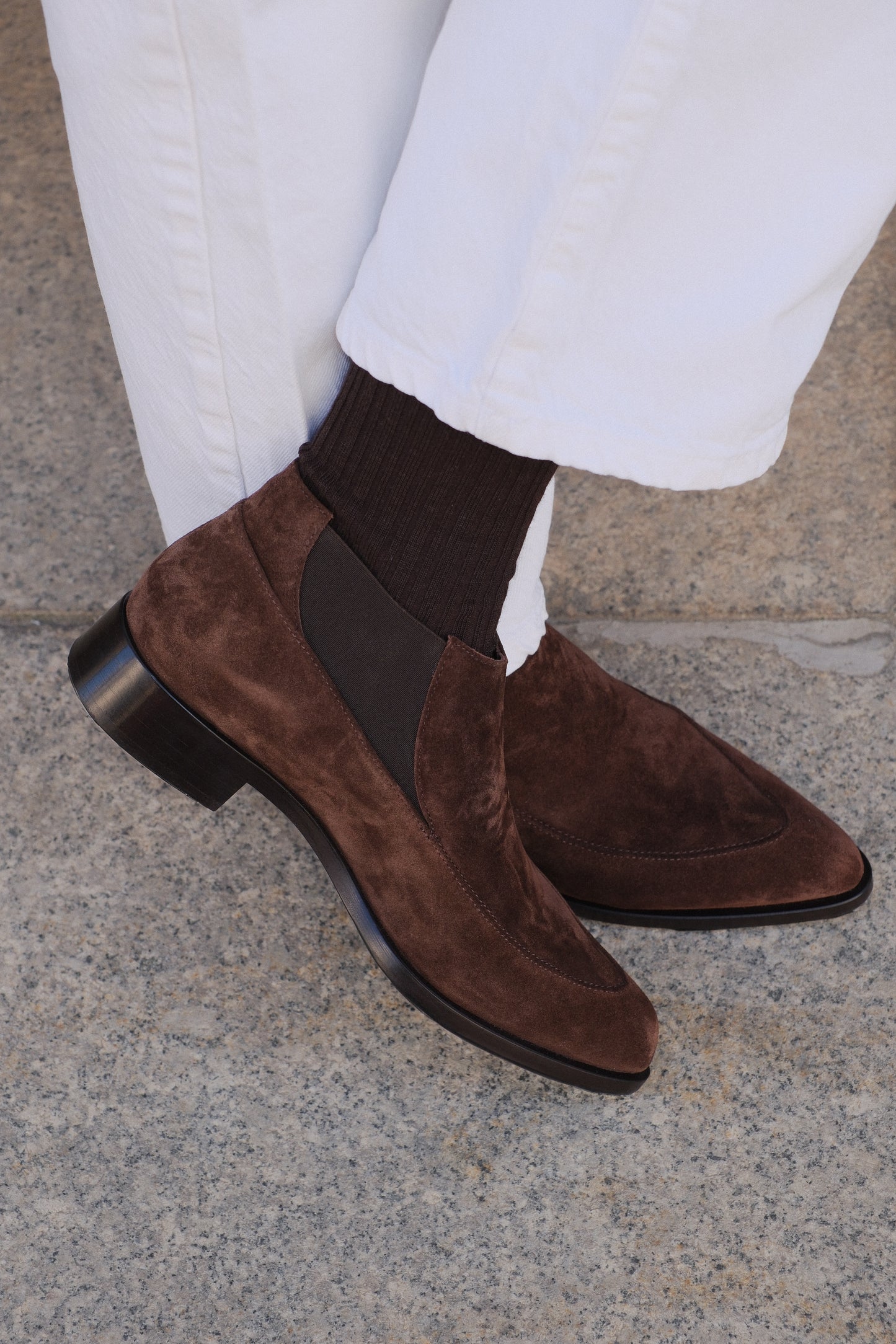 Замшевые полуботинки 