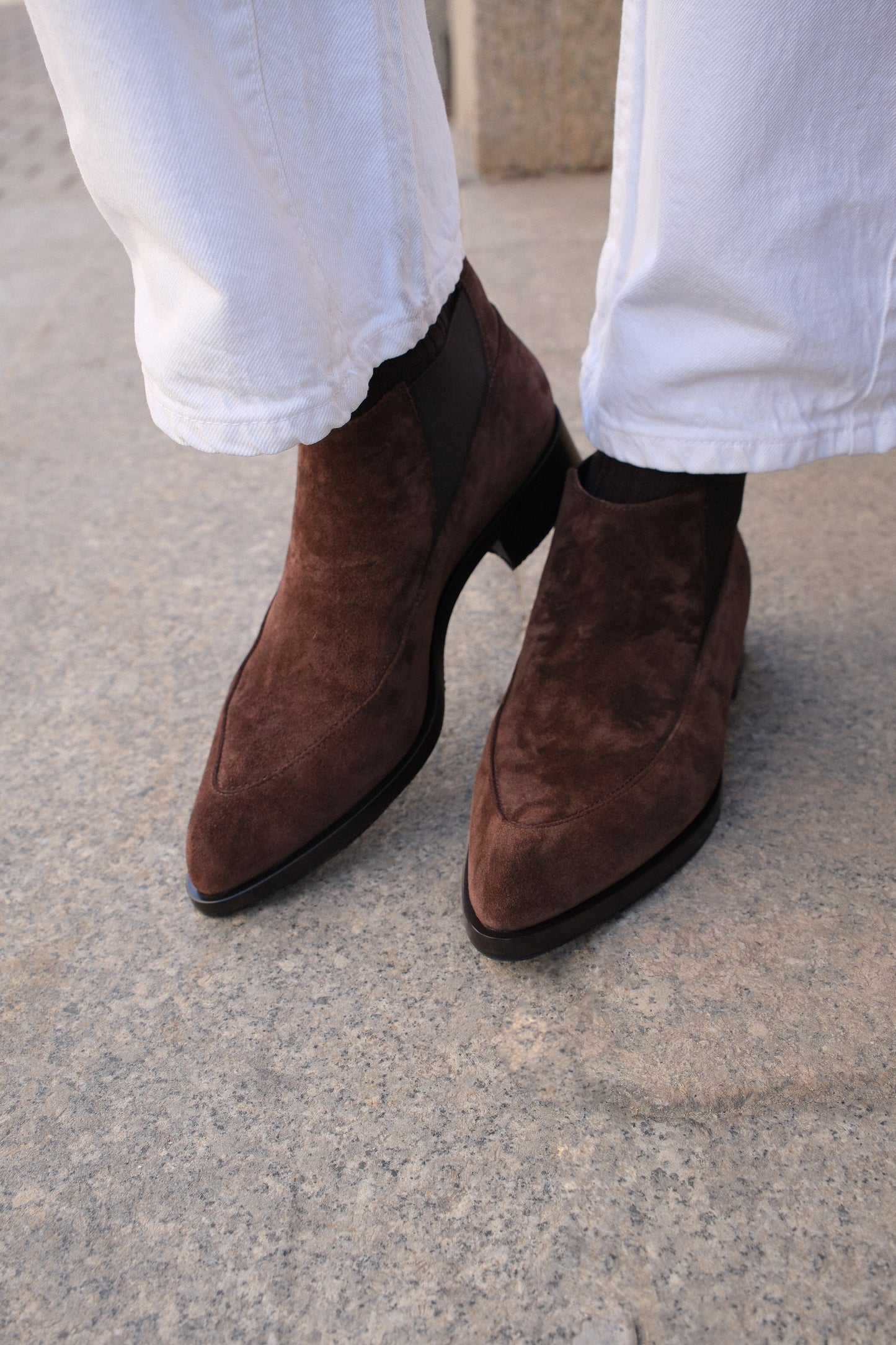 Замшевые полуботинки 