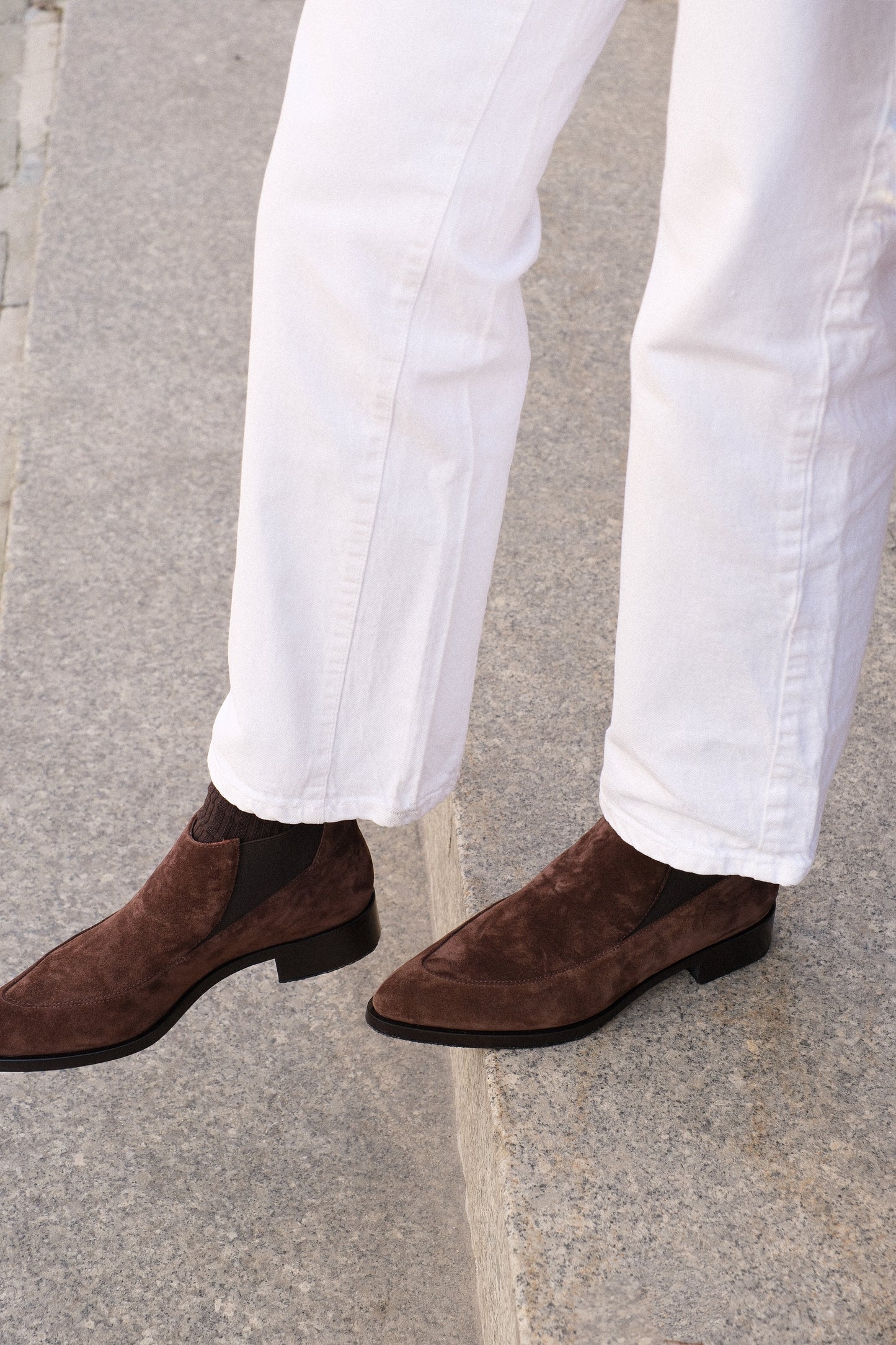 Замшевые полуботинки 