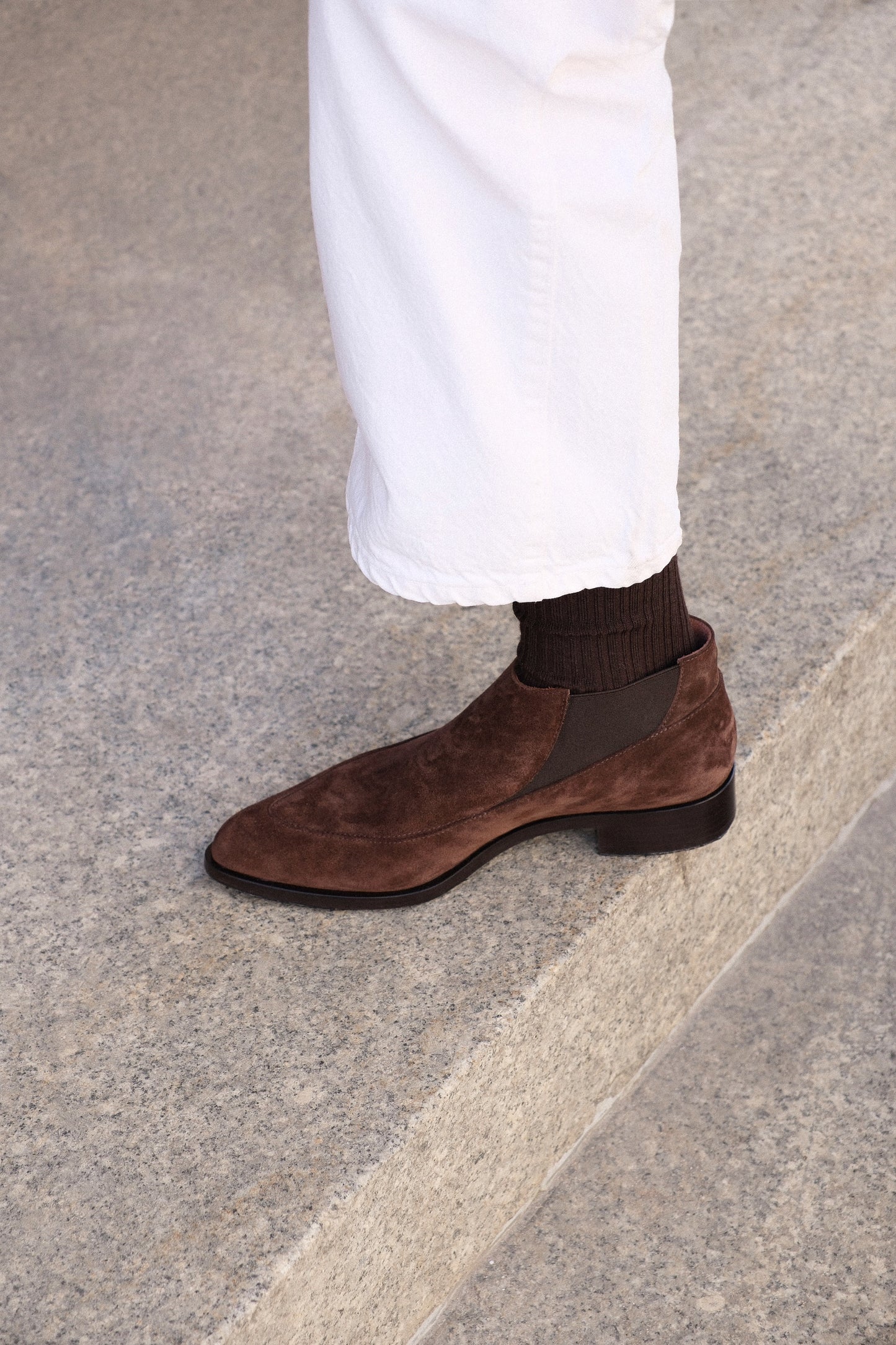 Замшевые полуботинки 