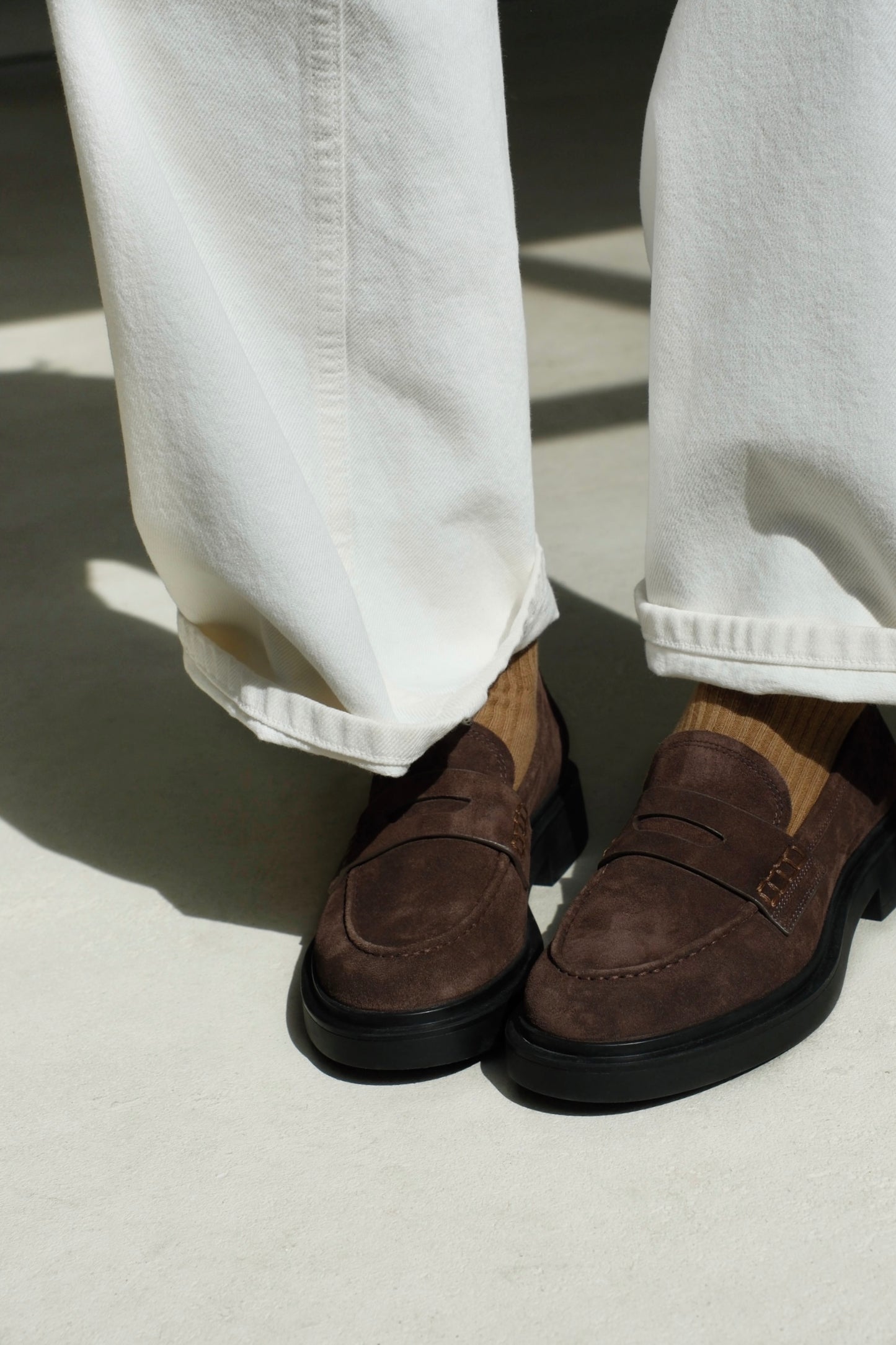 Zamszowe Loafersy